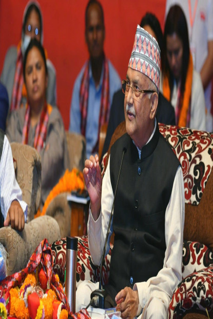 ओलीको आरोपः कांग्रेसले विदेशी सेना बोलाएर नेपालीको टाउको काट्न लगायो